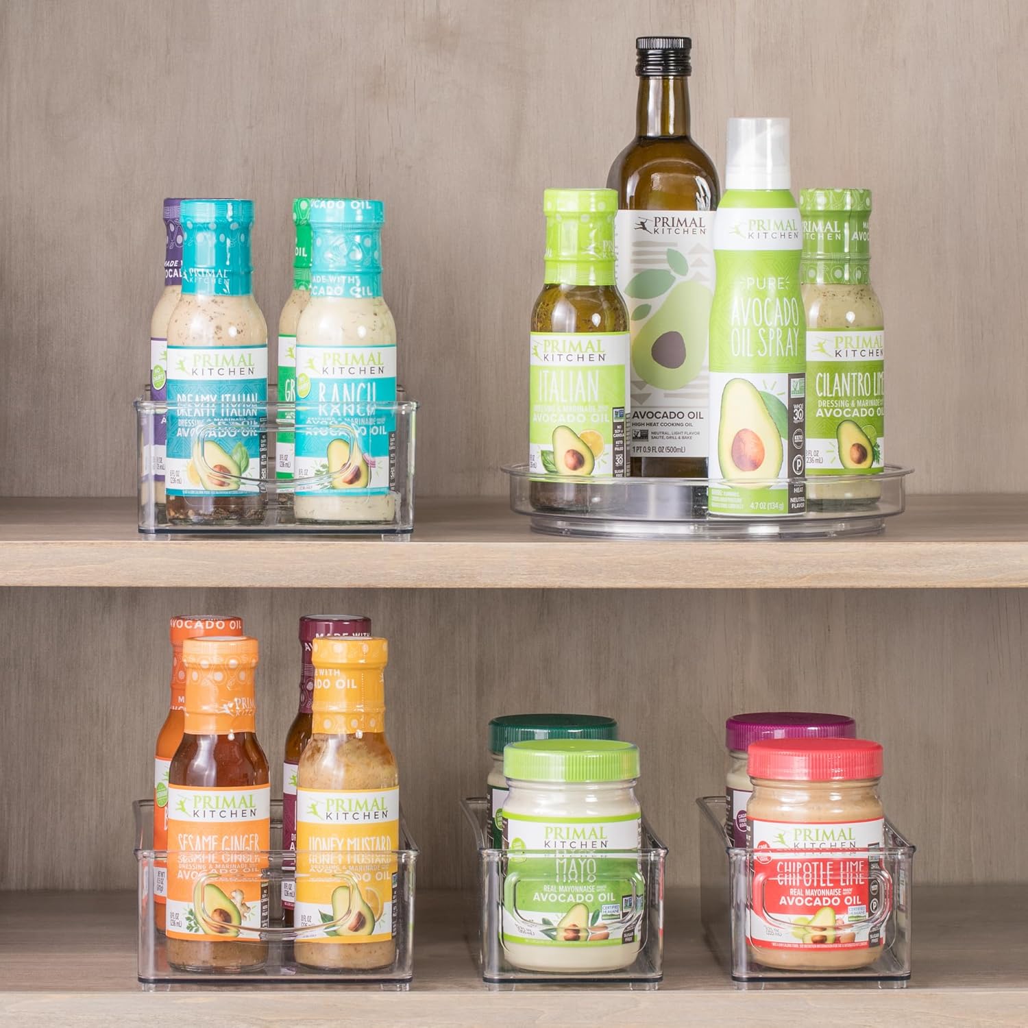 iDesign Stackable Storage Bin with Handles for Pantry, Fridge, or Freezer, Clear, Made in USA - Image 3