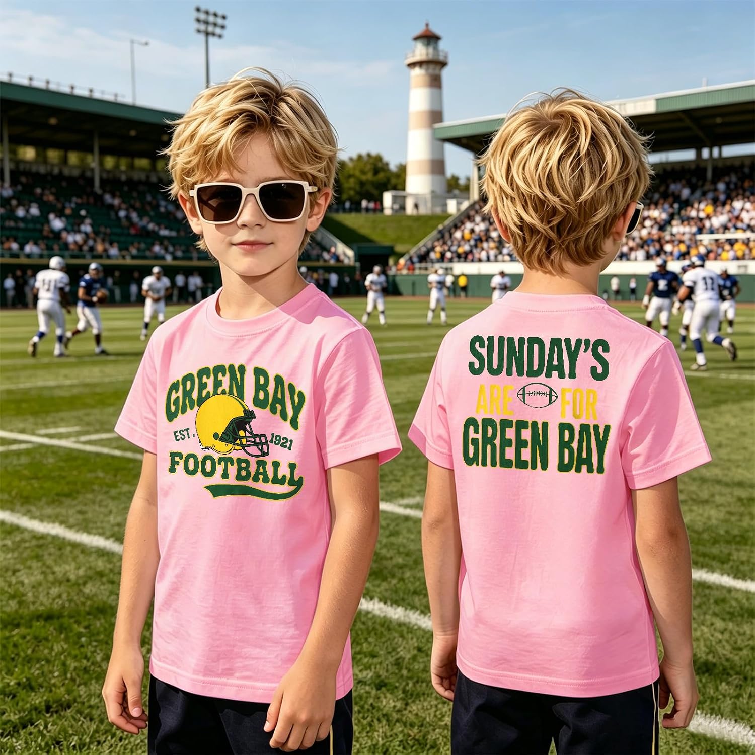 CM C&M WODRO Toddler Baby Boy Girl Football Shirt Funny Letter Print Game Day T-Shirt Kid Short Sleeve Sports Fans Tee Tops image 4