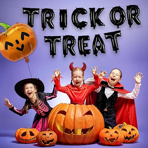 Miniatura 29 de HOUSE OF PARTY Juego de globos de fantasma de Halloween, globos de aluminio de 20 pulgadas para decoraciones de fiesta de feliz día de abucheo