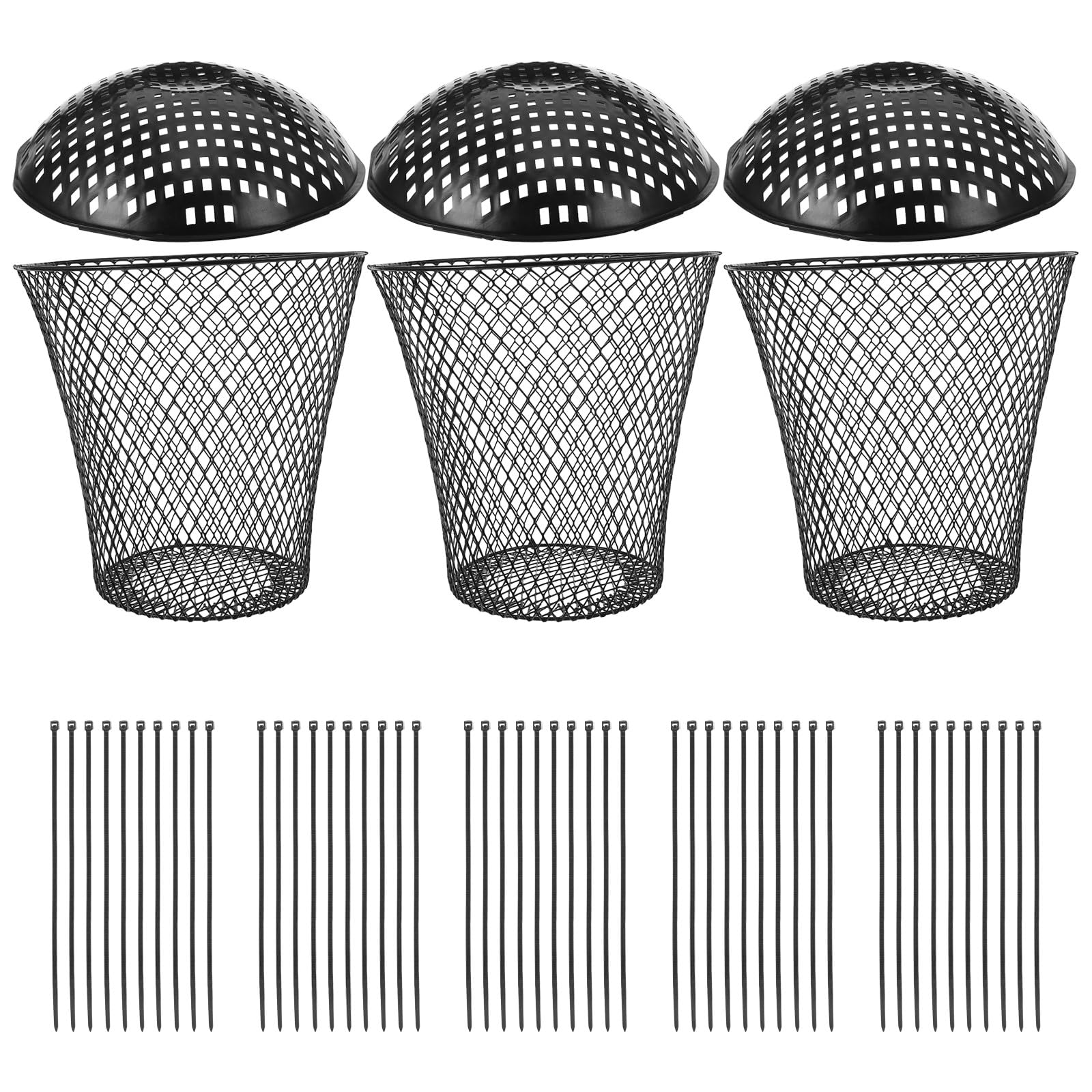 Lurrose 1 Juego de compostador de Tierra: Contenedor de compostaje de lombrices para Exteriores con Tapa - Contenedor de vermicompostaje de Metal para el Reciclaje de residuos de Alimentos de Cocina,