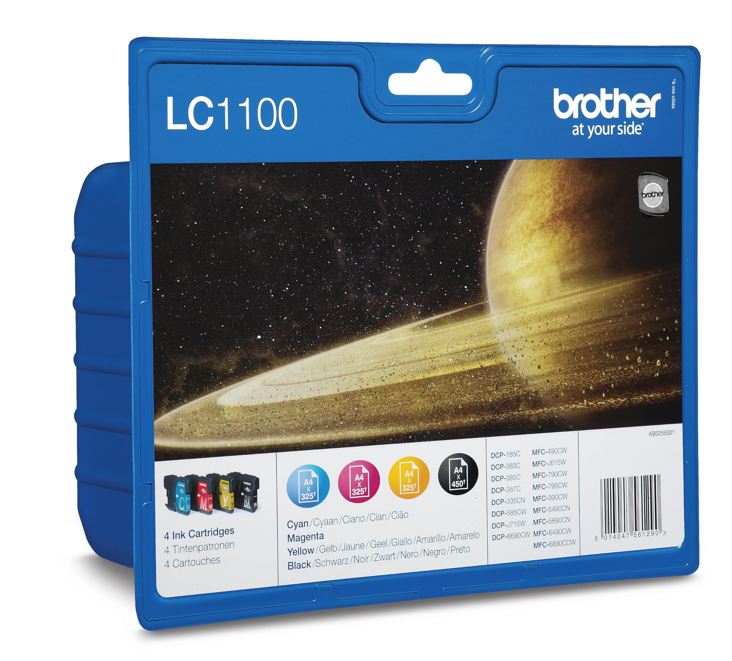 Brother LC1100 Original Tintenpatronen Value Pack (schwarz, gelb, cyan, magenta)