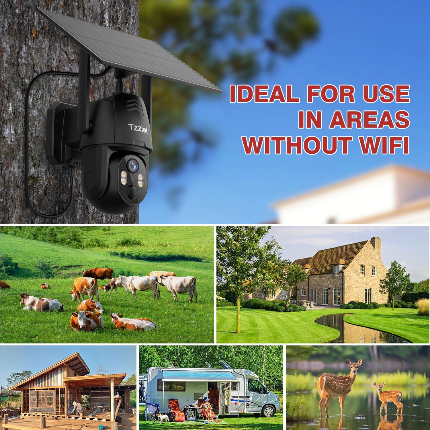4G Telecamera Esterno con SIM e pannello solare,2K Telecamere Batterie Senza Fili,2K 360 PTZ telecamera senza wifi con Pannello Solare e Batterie, Visione Notturna, PIR Rilevamento, IP66