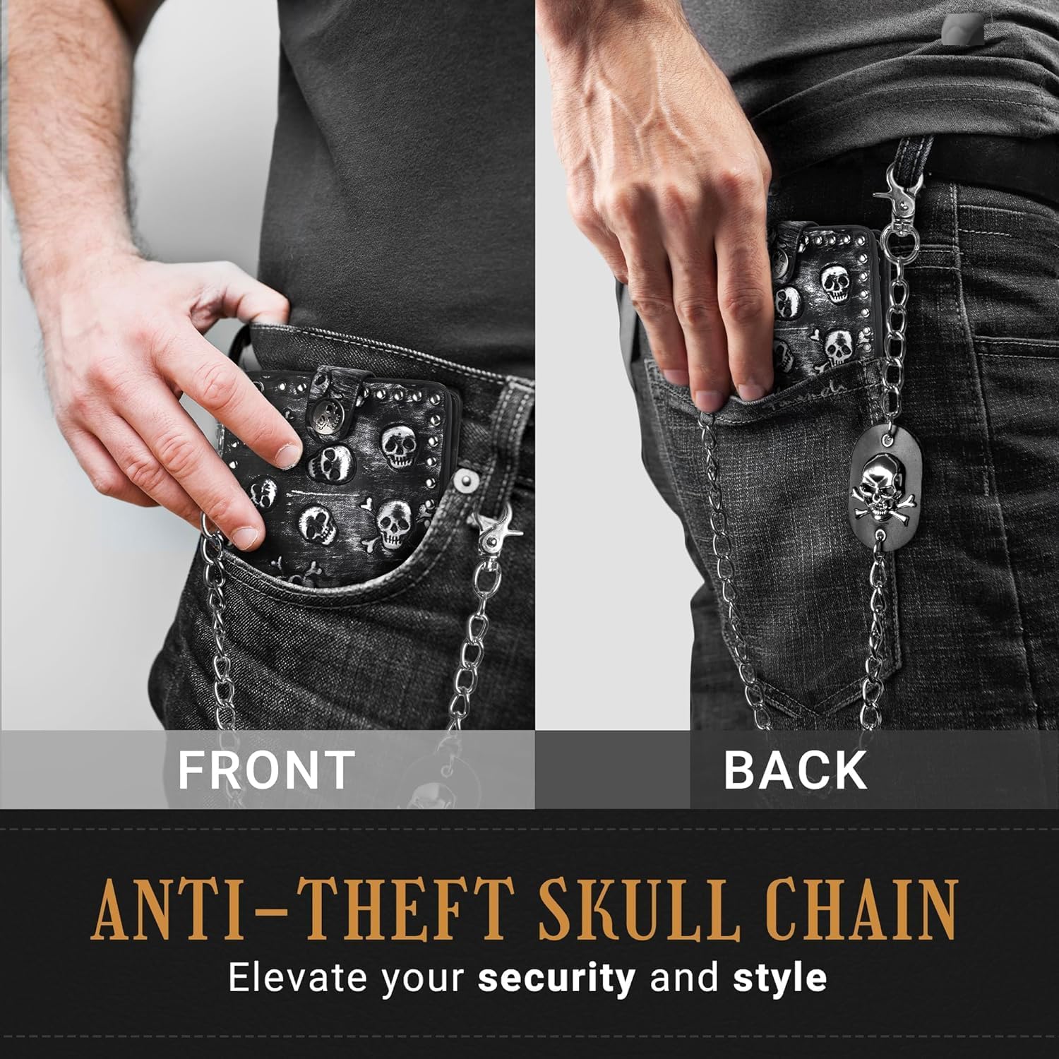 小物 Magical Design Skull Wallet Chain The Skull Wallet Chain – BLOODLINE DESIGN