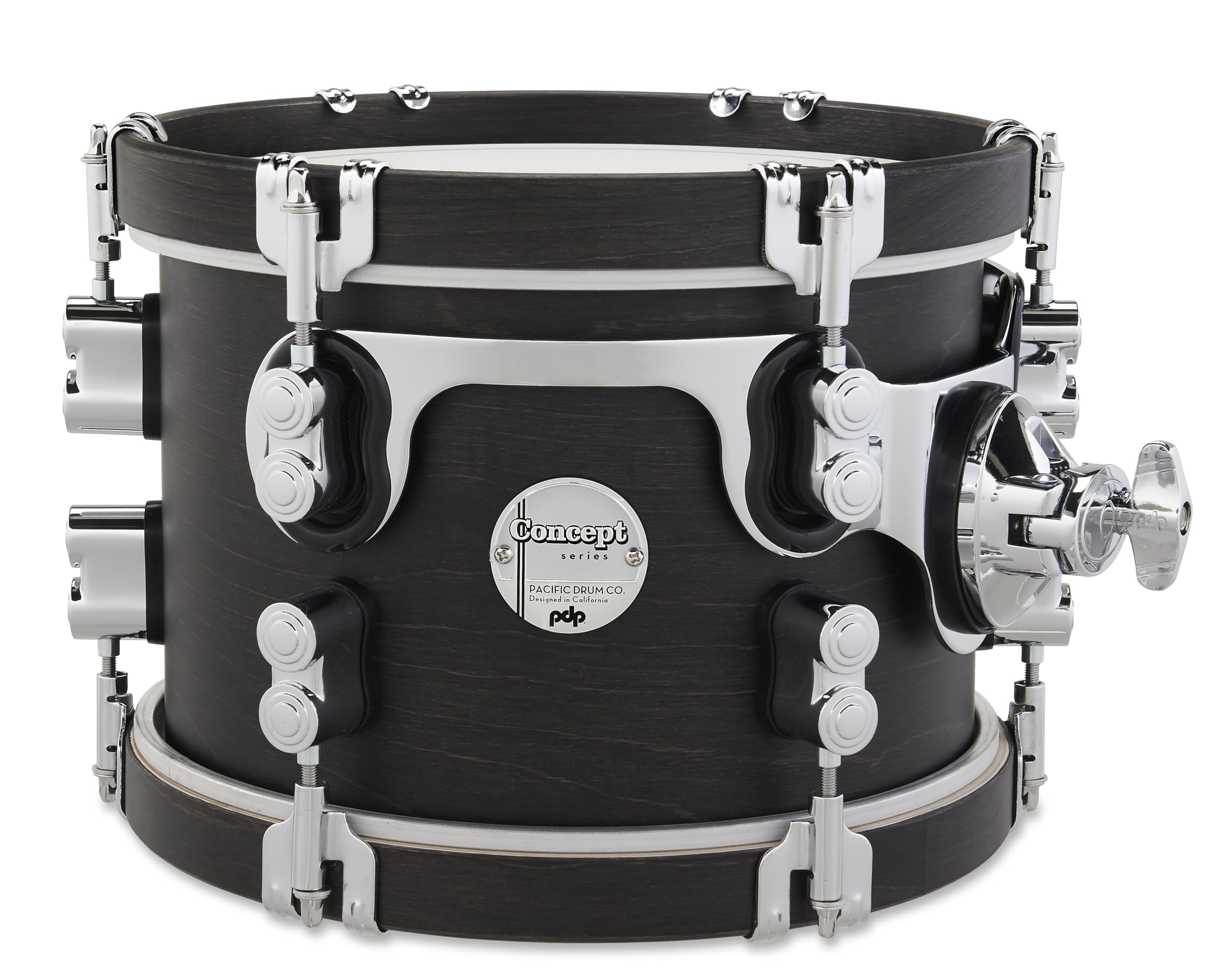 PDP By DW PDP, 7x10, Ebony Hoops Concept Classic Tom (PDCC0710STEE)