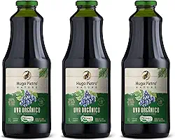 Suco de Uva Tinto Orgânico 1L (SEM ADIÇÃO DE AÇÚCAR, e SEM GLUTEN) (3 Unidades)