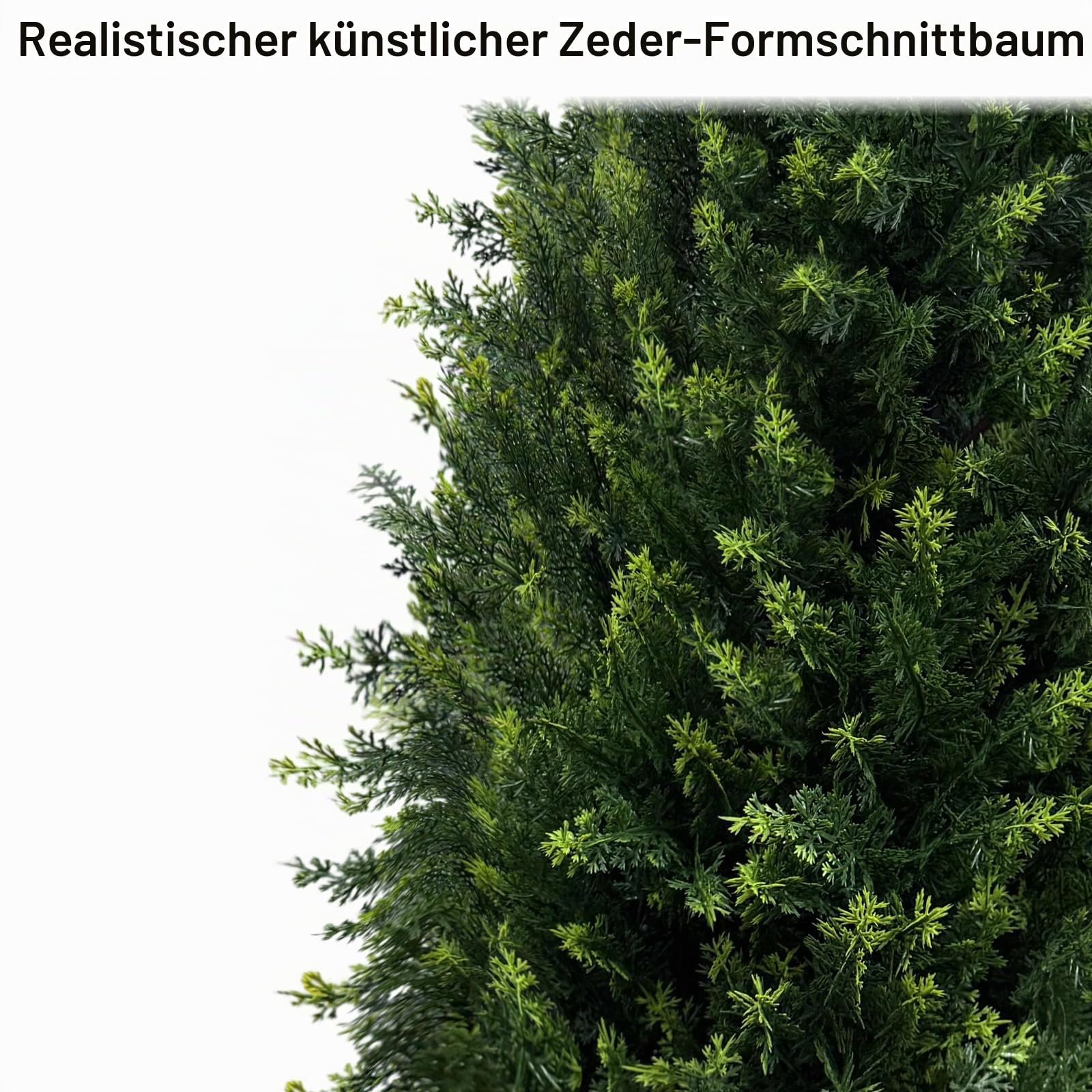 2PCS Künstliche Zypresse Outdoor Buchbaum Zeder Kunstpflanze 70CM, Künstliche Pflanzen im Topf, Zedernbaum Künstlich, Künstliche Zedernpflanzen,Fake Plant für Innen Garten Frühling Sommer