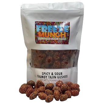 Sour Gushers, Super Sour Viral Gushers, Irresistable Extra Sour Gummy Candy, Blue Raspberry Flavor, Wild Cherry Flavor, Tiktok Viral Candy Sweet & Sour [Choose The Flavor & Size] 1 Pound 16 oz, Chamoy Tajin Enchiladas