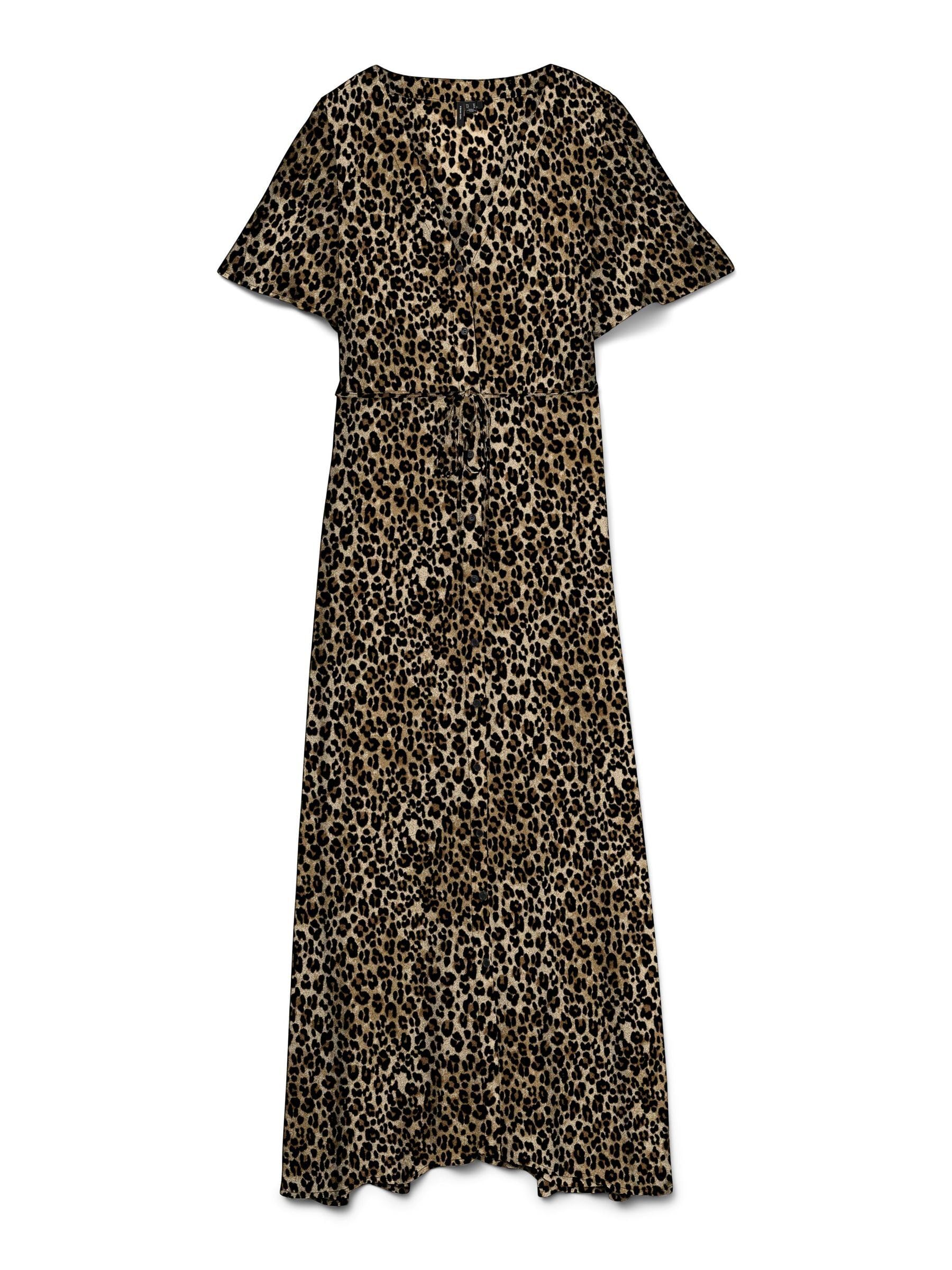 VERO MODA Women's Vmalba SS Calf Dress WVN Ga Noos, Tigers Eye, XS