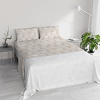 Set Lenzuola Matrimoniali Cotone River, lavorato in Italia - Completo Letto
