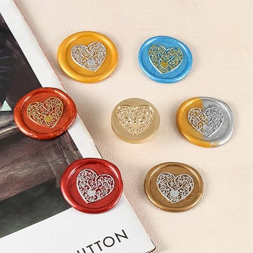 Miniatura 5 de Yoption - Juego de sellos de cera con diseño de árbol de la vida, juego clásico de sellos de cera vintage, juego de cajas de regalo retro (árbol de