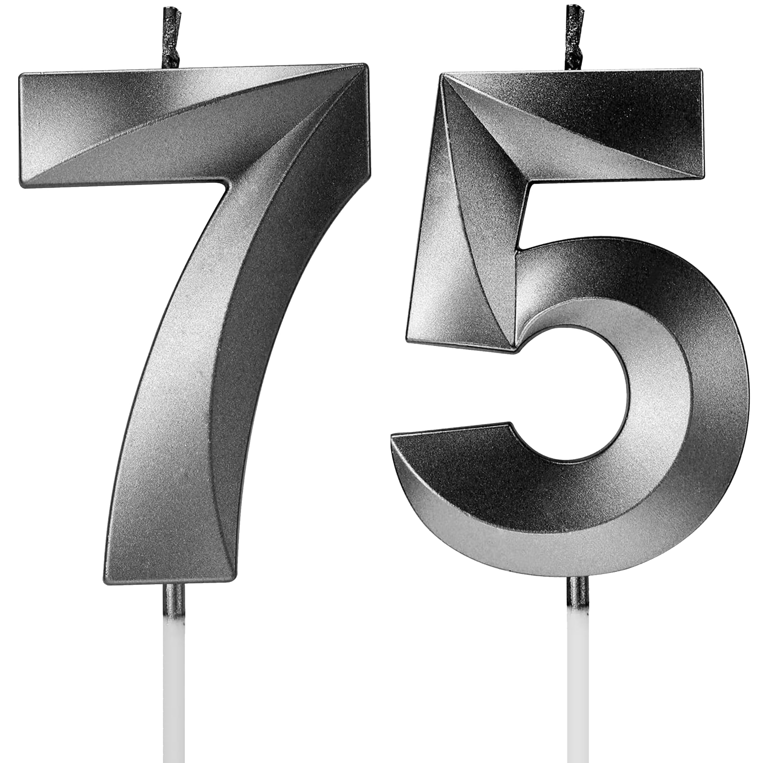 Birthday Candles Number Candles Age Year for Cakes Happy Birthday 3D Designed Wedding Anniversary Party Cake Topper Decorations