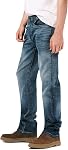 Buffalo David Bitton Men's Relaxed Straight Leg Driven Jean, Authentic and Sanded Indigo, 42W x 34L