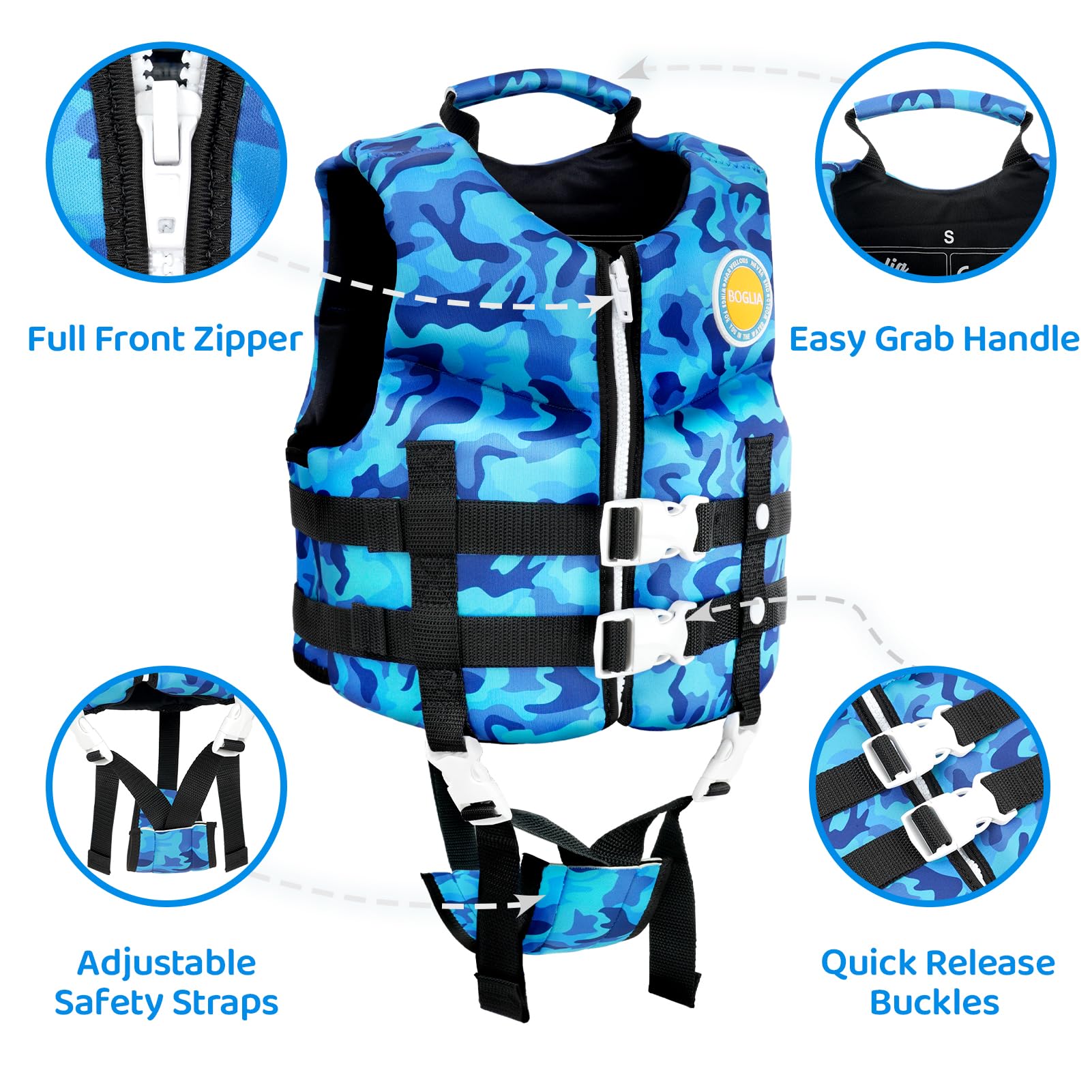 Owntop Kids Swim Vest Life Jacket-Toddler Flotation Buoyancy