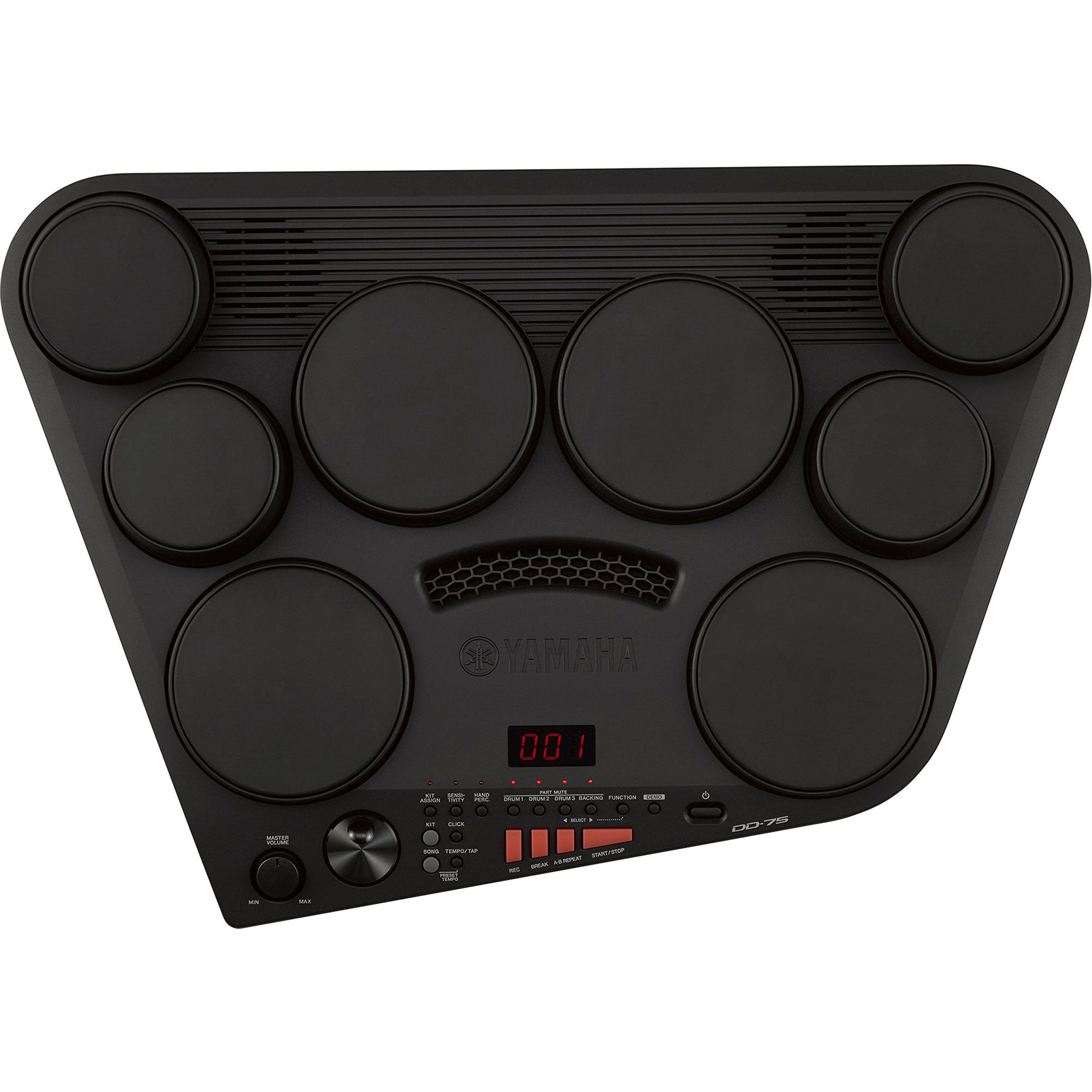 Yamaha DD-75 Digital Drums - Portable E-Drums with 8 Touch-Responsive Drum Pads, Drum Kit with Volume Control and Headphones, in Black