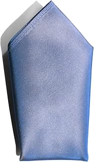 Royal Silk Iridescent Blue Metal Dupioni Silk Handkerchief Gorgeous Glow - Sturdy Silk Dupioni - 100% Silk â€“ Large 16â€ Square