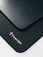 Mouse Pad Gamer 49x42 Poron/Control Profissional Deskpad Premium Preto Vermelho Para Mouse Titorion (Preto)