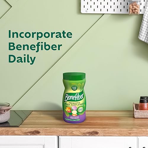 Miniatura 3 de Benefiber Tabletas masticables de suplemento de fibra prebiótica para la salud digestiva, sabores surtidos de frutas, 100 unidades