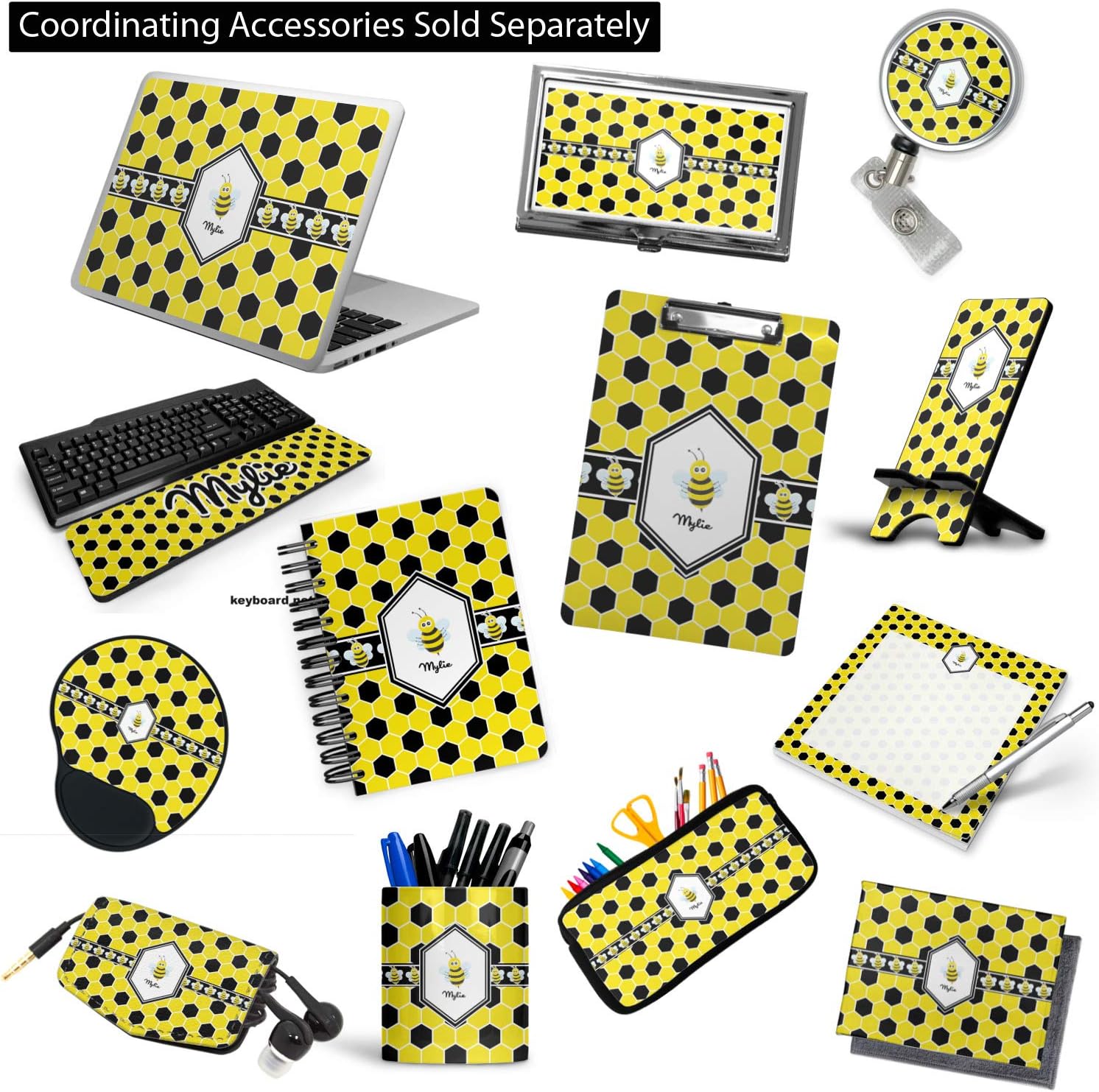 Personalized Honeycomb 3-Ring Binder - 2 inch