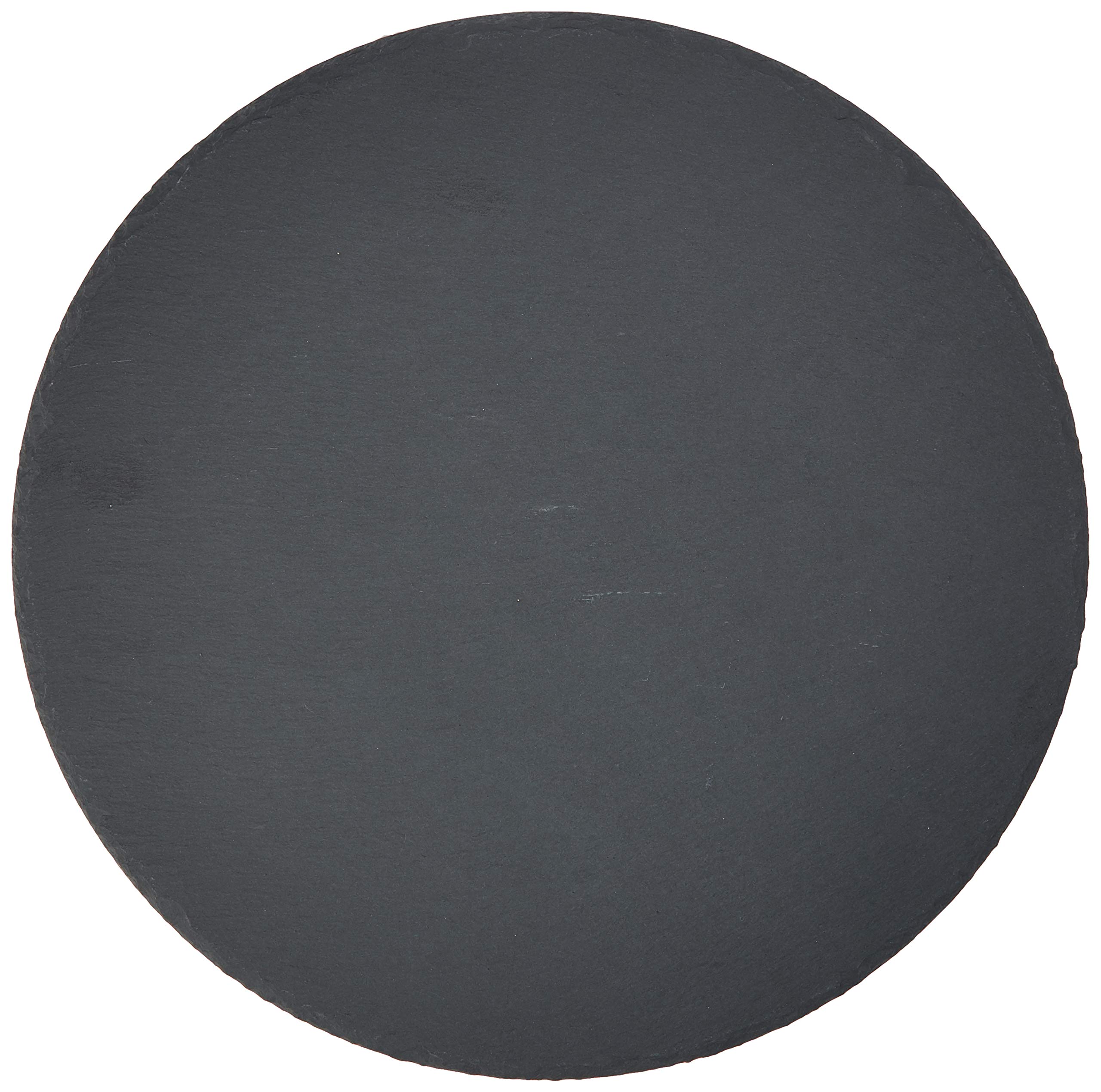 Utopia Mineral Collection Round Slate Platters 30cm - Pack of 6 - Slate Presentation Platters 30 centimeters, White