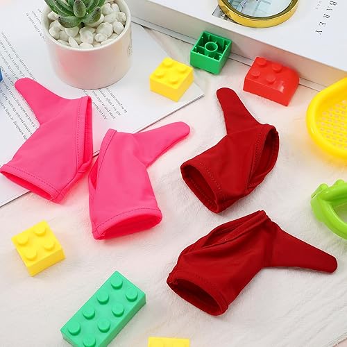 Miniatura 7 de Jiuguva 4 guantes de protección para chupar el pulgar para niños, guantes de compresión masticables transpirables para morderse las uñas, para dejar