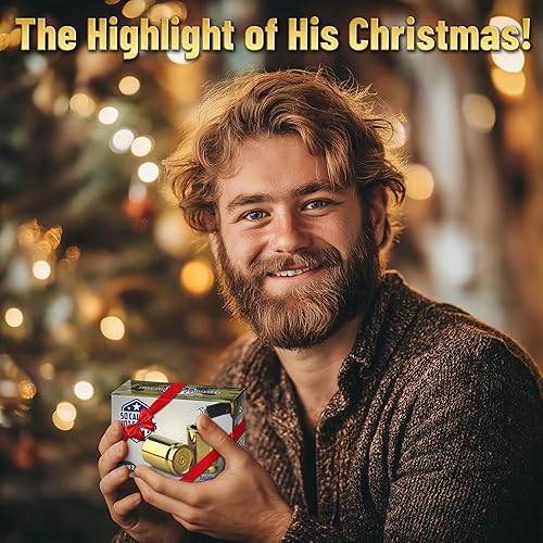 Miniatura 7 de Barbuzzo Vasos originales de 50 calados juego de 2 propiedad y diseño estadounidense como carcasas de bala de calibre 50 real lentes de chupito con