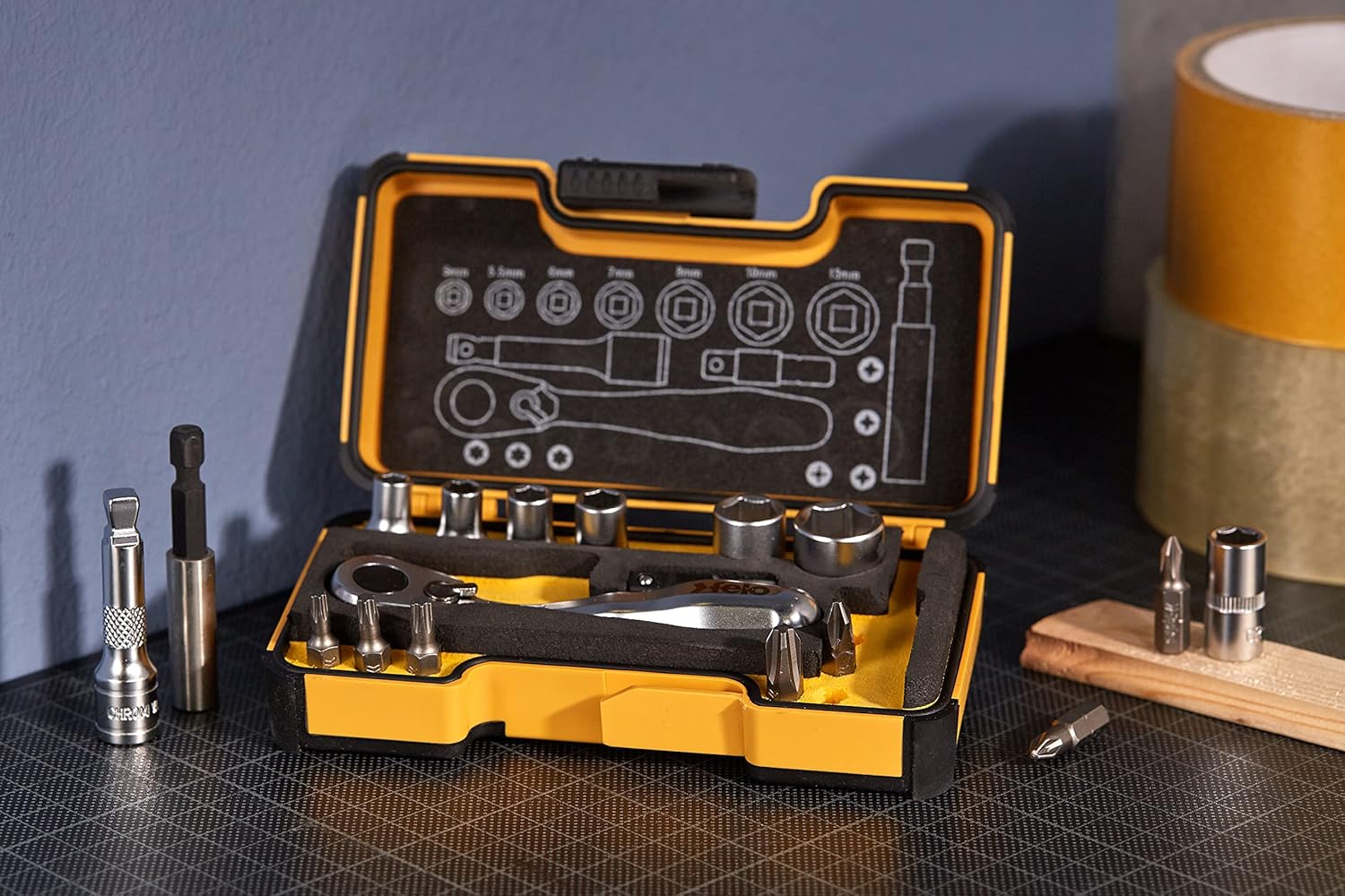 Bеѕt Quаlіtу 🔥 Felo XS Pocket Size 18-Piece Set With Mini Ratchet Metric In Strong Box