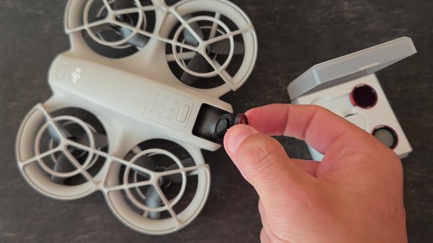 Filtri Magnetici Per DJI Neo - Set 4 Pezzi ND8/ND16/ND32/CPL Per Foto Aeree - Foto 4