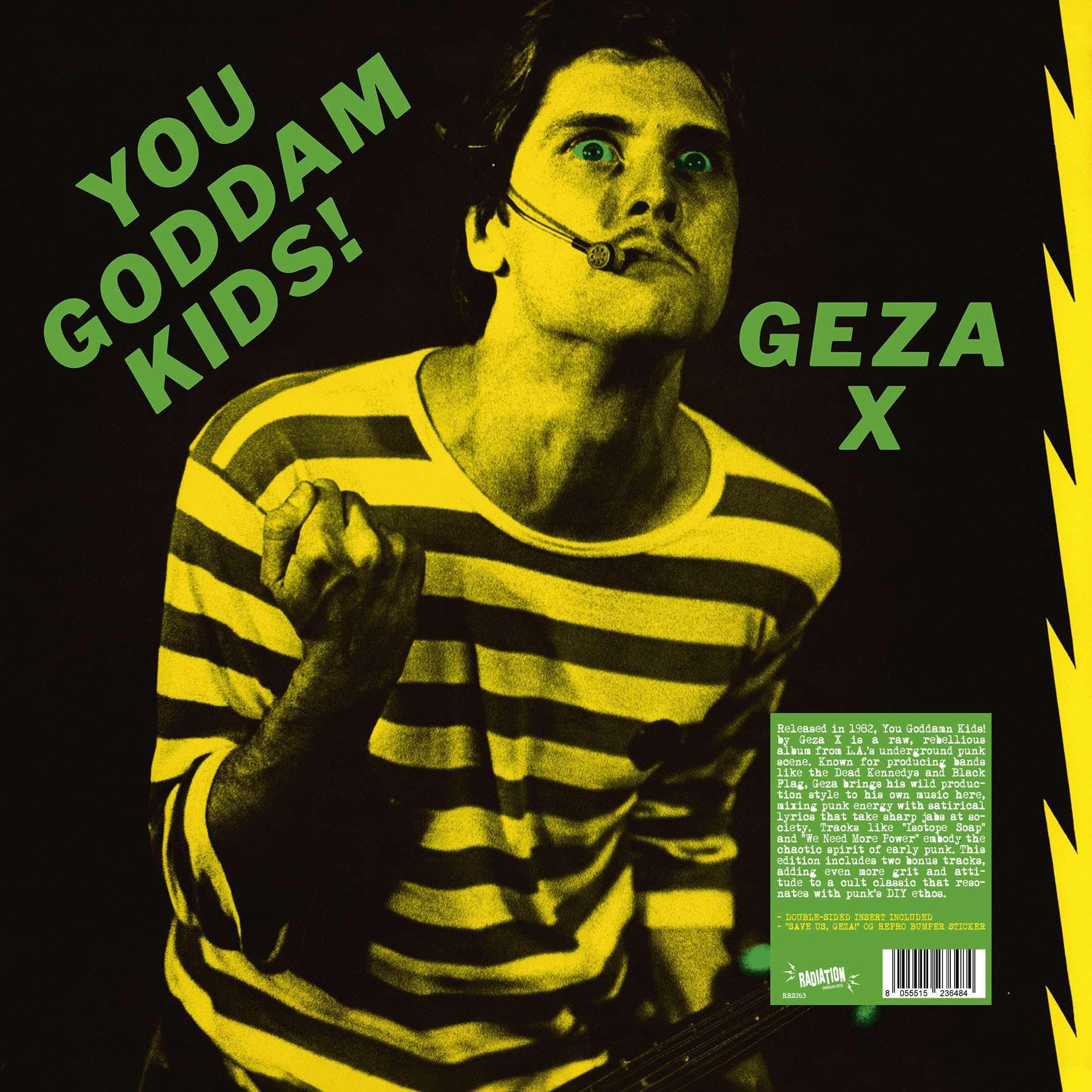 GEZA X - You Goddamn Kids! (remastered) - Vinyl (LP + insert + sticker)