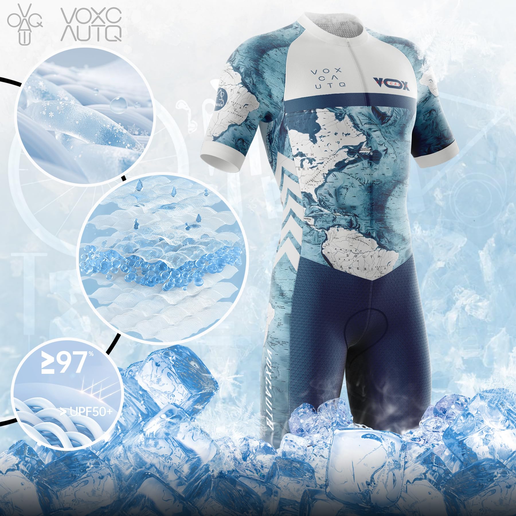 Tuta da Triathlon a Maniche Corte da Uomo,Ciclismo Body Skinsuit All'aperto Sportswear Abbigliamento Triathlon per Nuoto/Corsa/Ciclismo+Polarizzati Occhiali da Ciclismo...