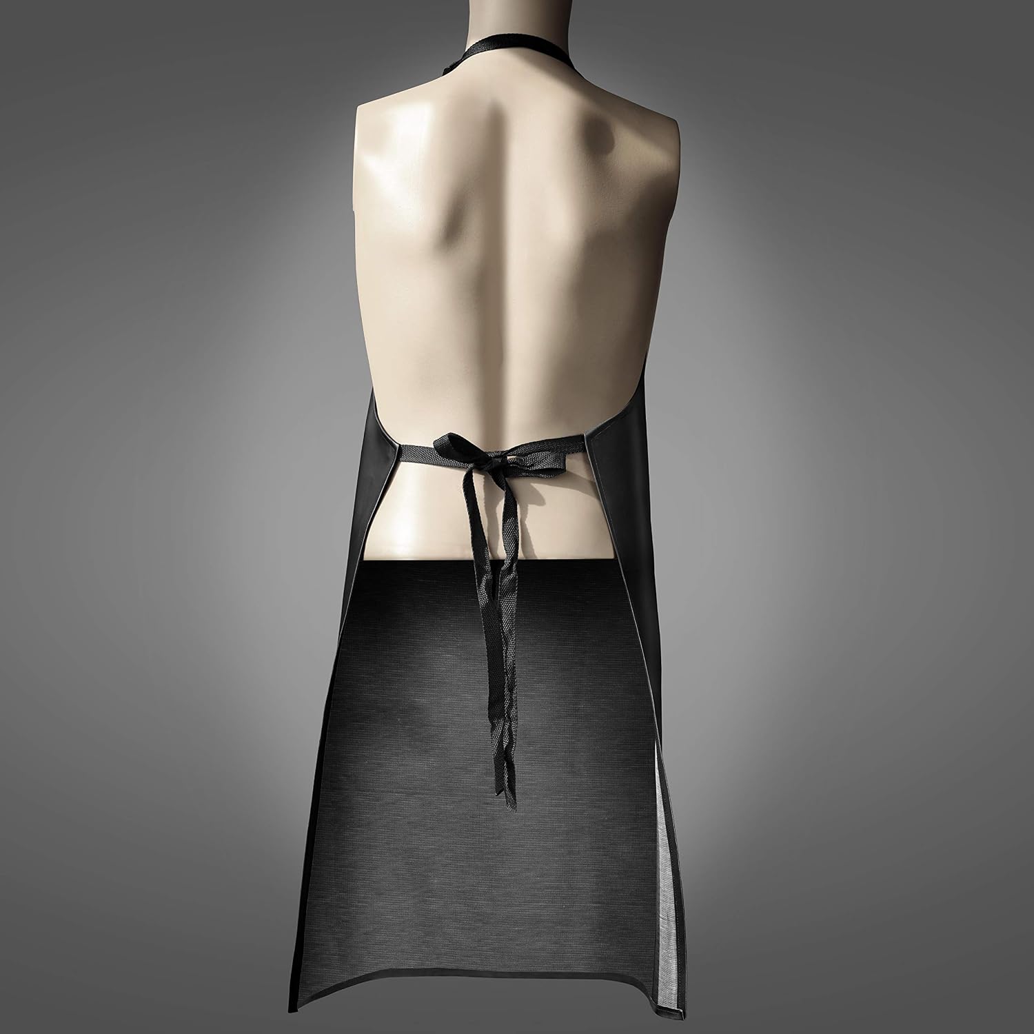 New Star Foodservice Vinyl Bib Apron with Leatherette Finish, Set of 2
