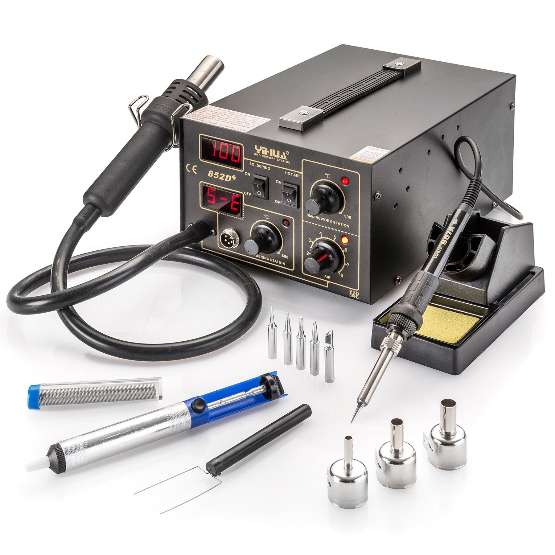 Buy Genuine Yihua Model 852D+"2 In 1" Digital Hot Air Rework Soldering