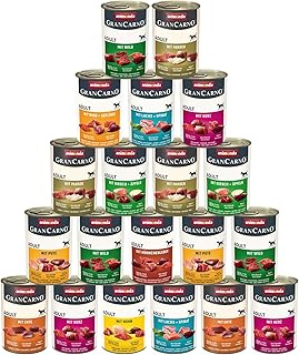 Animonda GranCarno 20 x 400 g Mix | Guaranteed 10 Varieties Included | Grain-Free Dog Food, Wet Food product image