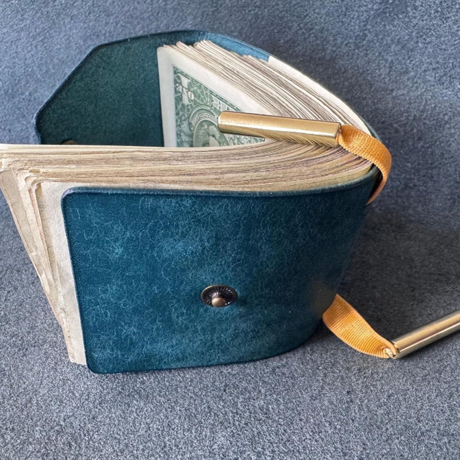 Genérico Billetera con Cierre Magnético, Porta Billetes, Bandas, Organizador De Billetes, Acceso Rápido A Efectivo, Pequeña Y Compacta. (D)