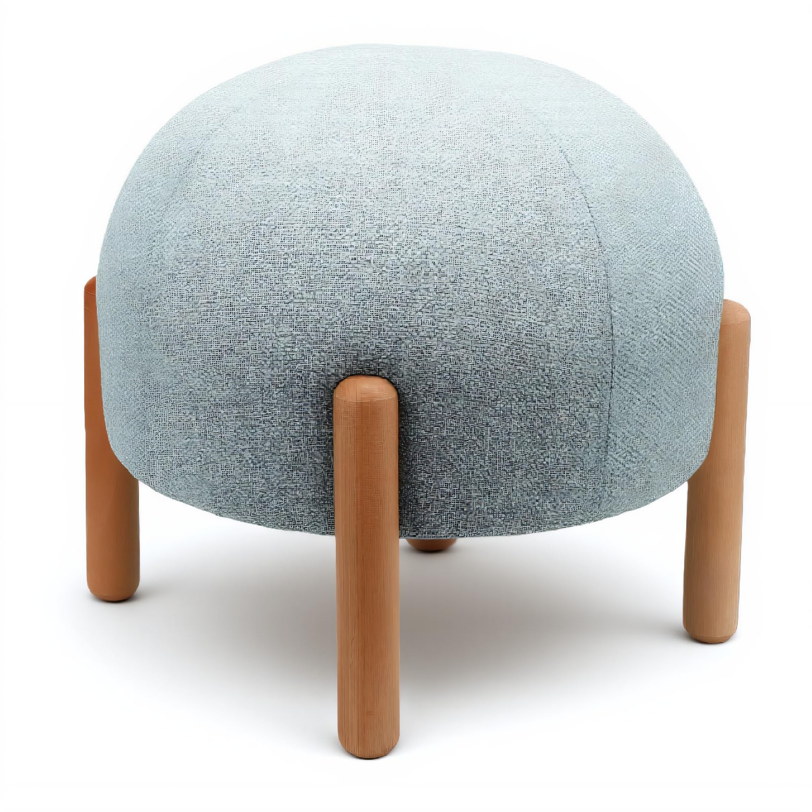 Sgabello Poggiapiedi Rotondo per Proprietari di Casa Che Aggiorna L'arredamento Moderno degli Interni, il Design Minimalista Nordico Eleva L'estetica dello Spazio, Realizz (GREEN)