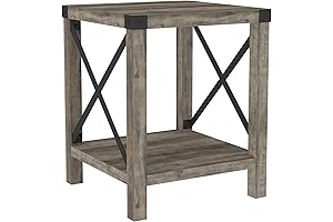 Walker Edison Furniture - Sedalia Modern Farmhouse Metal X Side Table