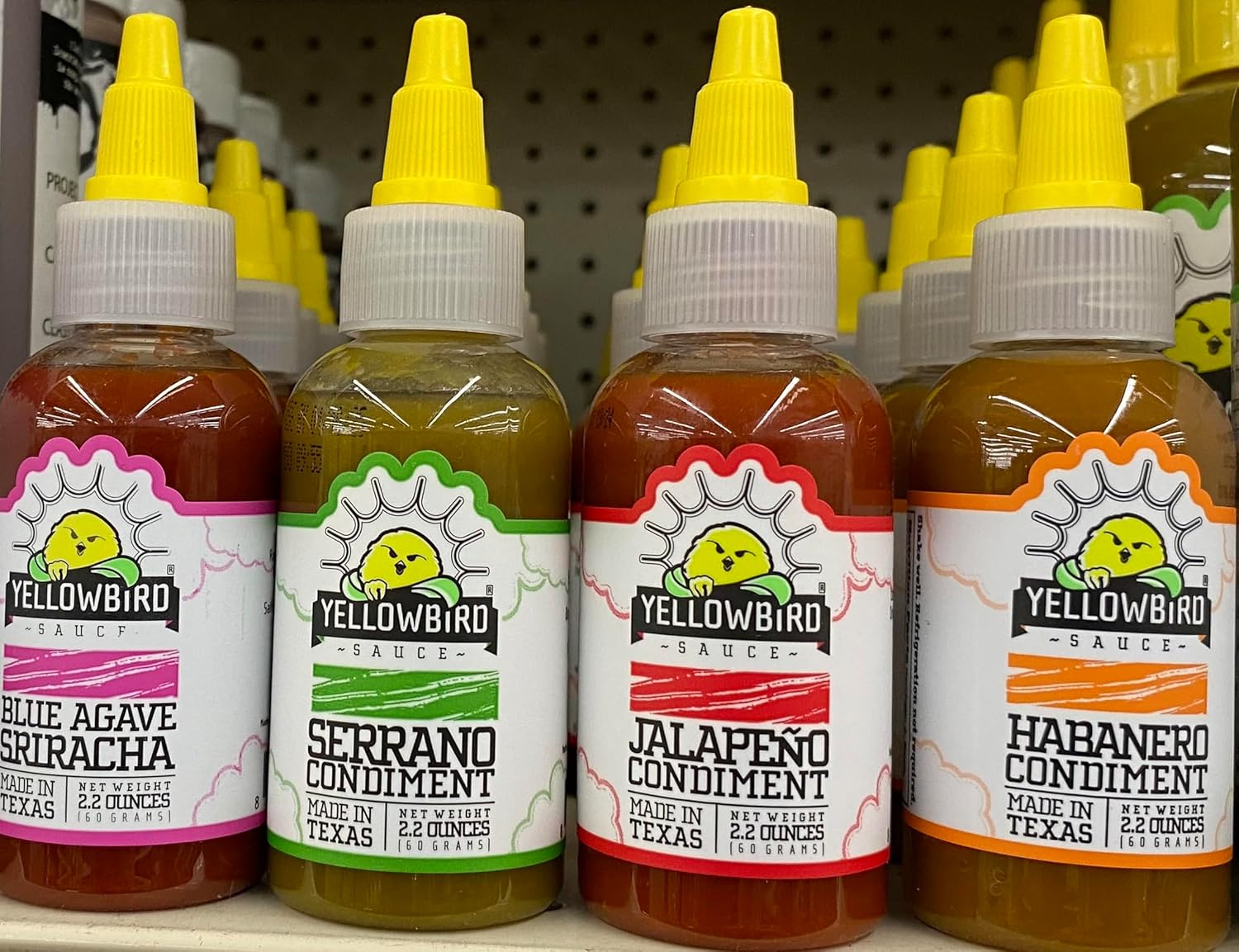 Yellowbird Condiment Sauce FourPack Sampler, 2.2 oz each