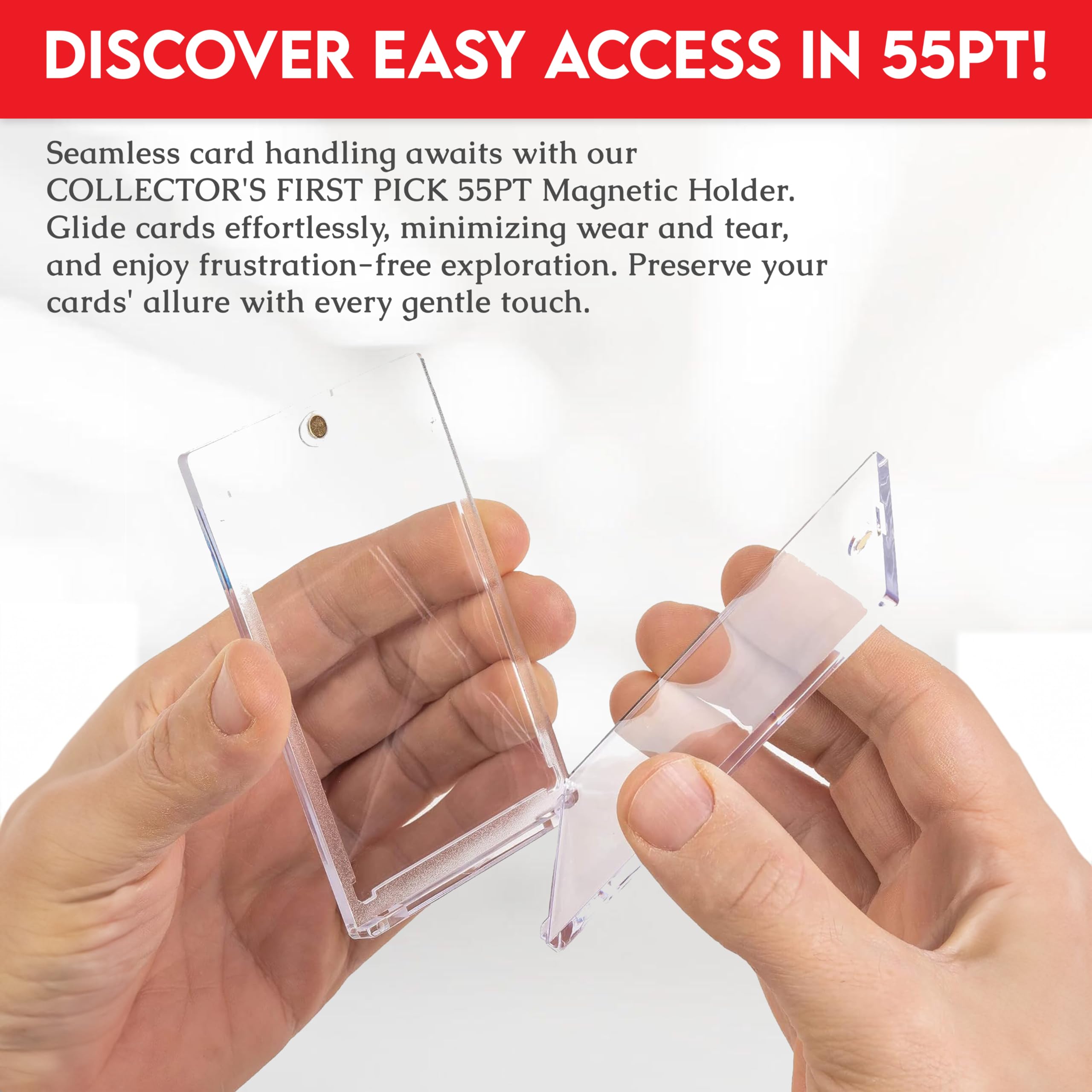 Amazon.com: (1 Pack) 55PT Premium One Touch Magnetic Card Holder