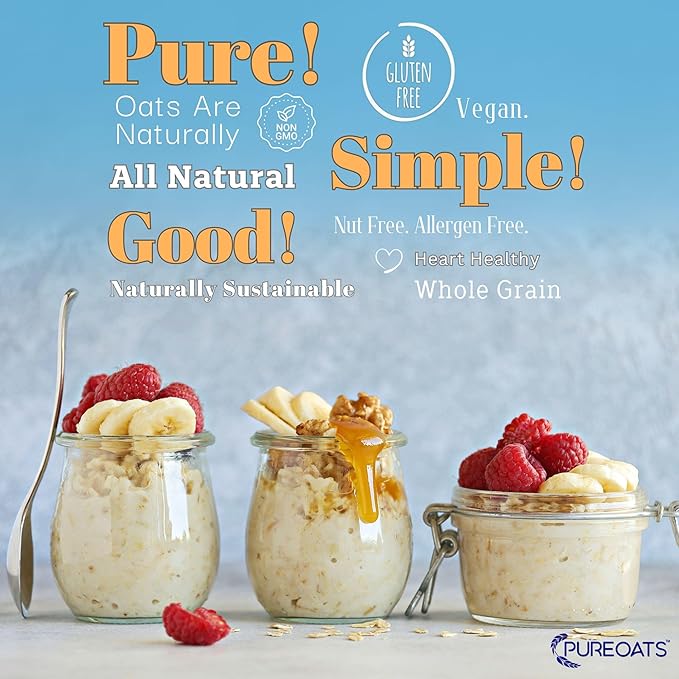 PureOats Power Oat Mix, Sin Gluten, Proteína, Grano Entero, Bolsa 41 oz miniatura 8