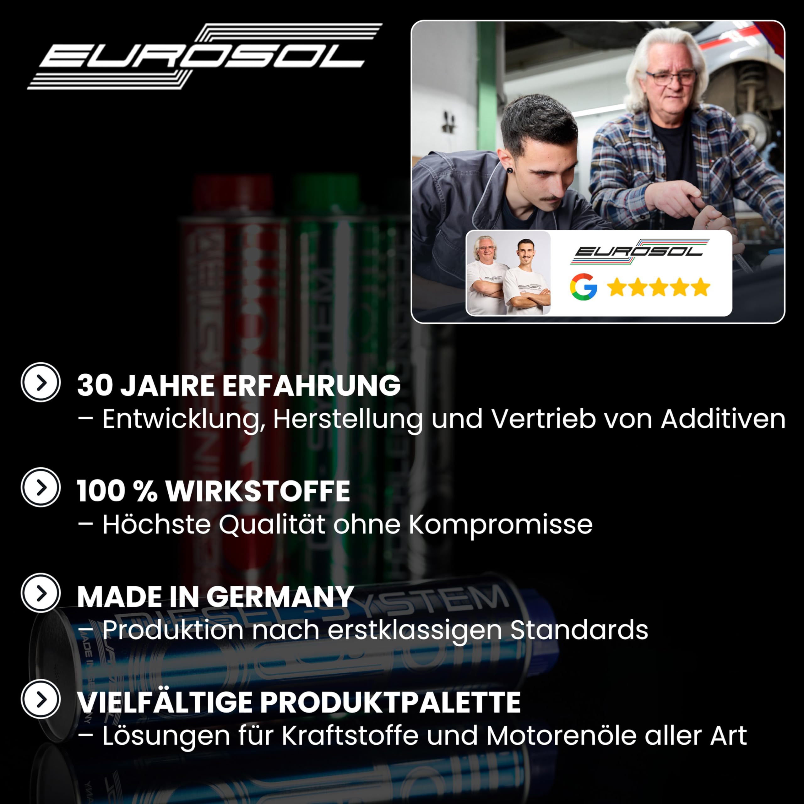 Diesel-System Additiv 3X 400ml – Made in Germany | Diesel Systemreiniger | DPF Reiniger | AGR Reiniger | Injektor Reiniger | Motor Reiniger Diesel | 3 Tankfüllungen Spar-Set