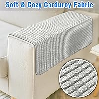 Vista 4 de Fundas para brazos de sofá, fundas impermeables para reposabrazos de sofá, sillón, sofá biplaza, funda para reposacabezas, funda antideslizante