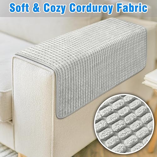 Miniatura 4 de Fundas para brazos de sofá, fundas impermeables para reposabrazos de sofá, sillón, sofá biplaza, funda para reposacabezas, funda antideslizante para
