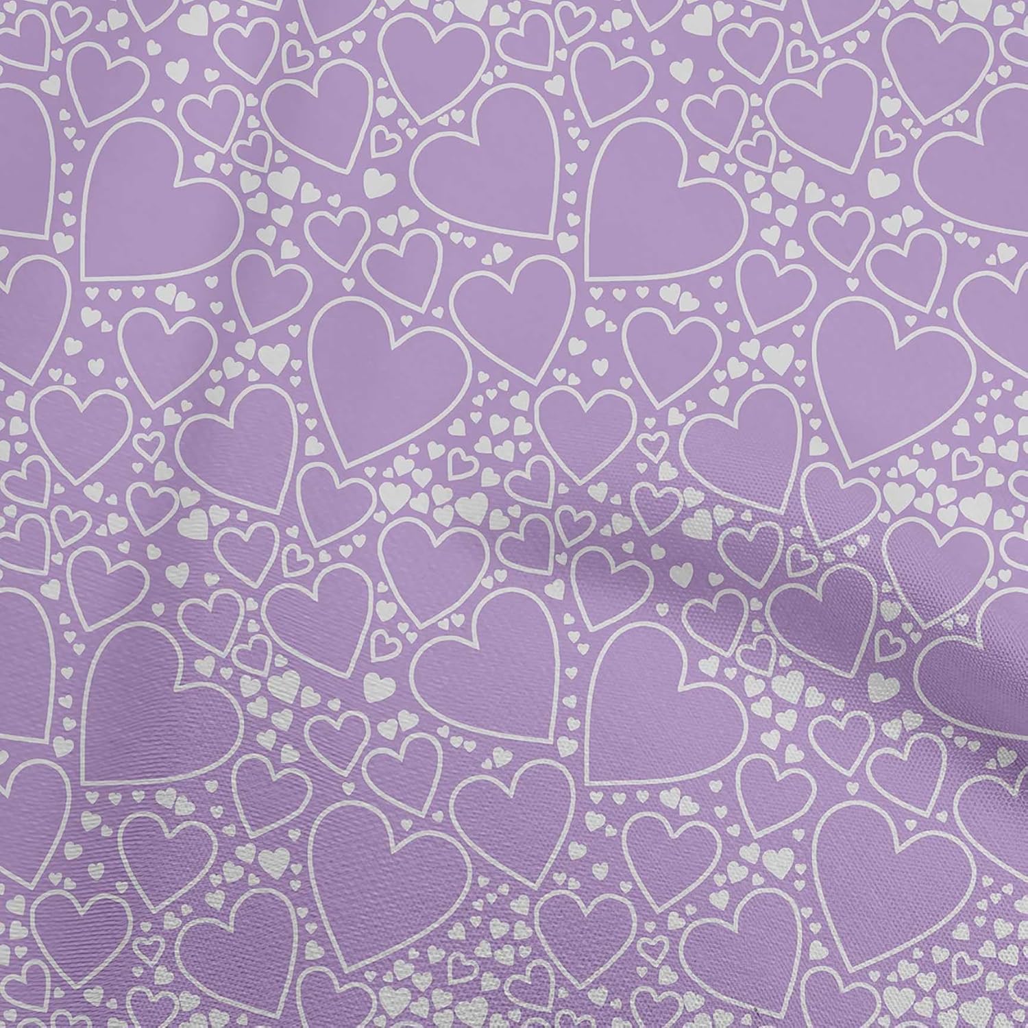 oneOone Cotton Jersey Light Blue Fabric Valentine Heart Quilting Supplies Print Sewing Fabric by The Yard 58 Inch Wide-150