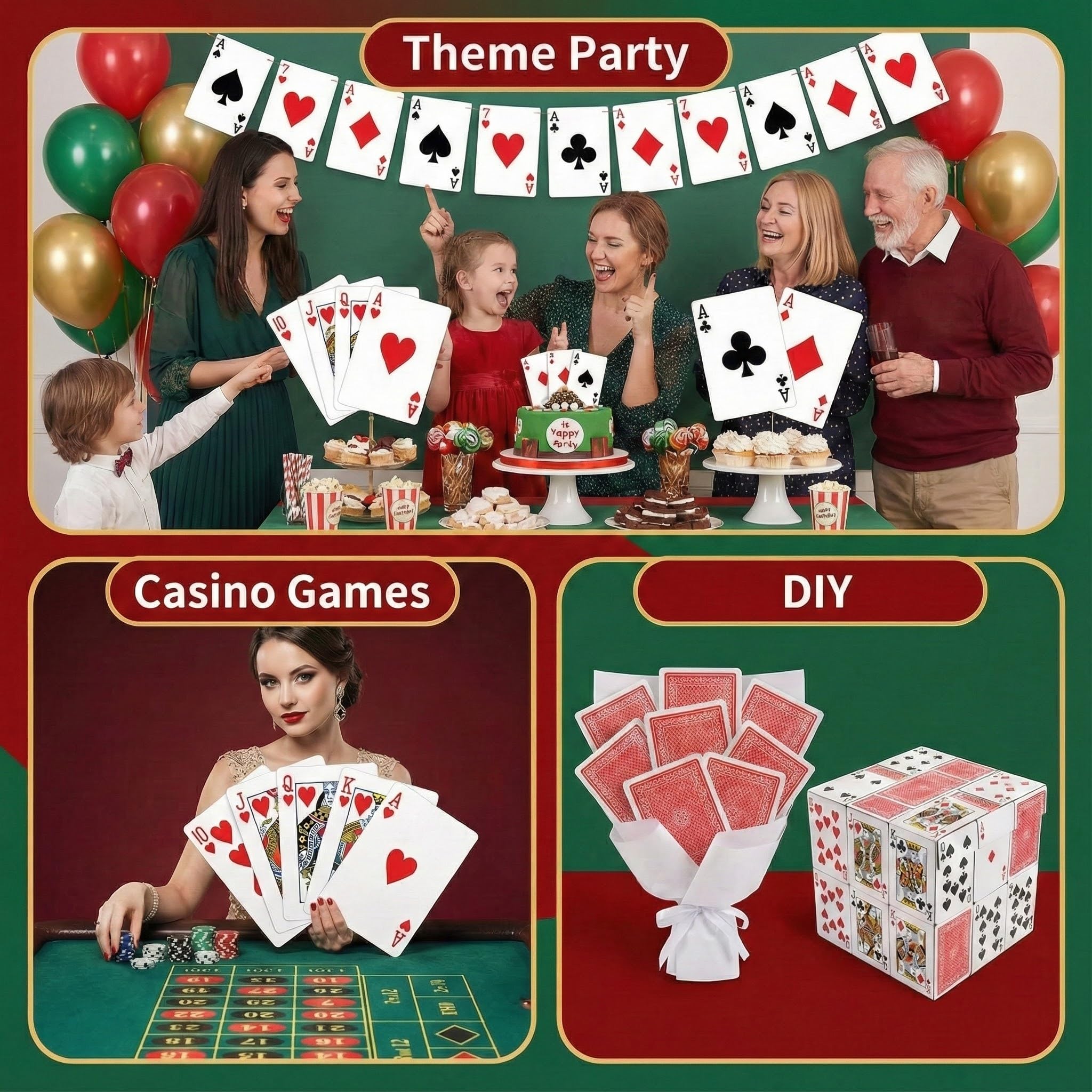 Snapklik.com : Bedwina Giant Jumbo Playing Cards, Large Print Playing