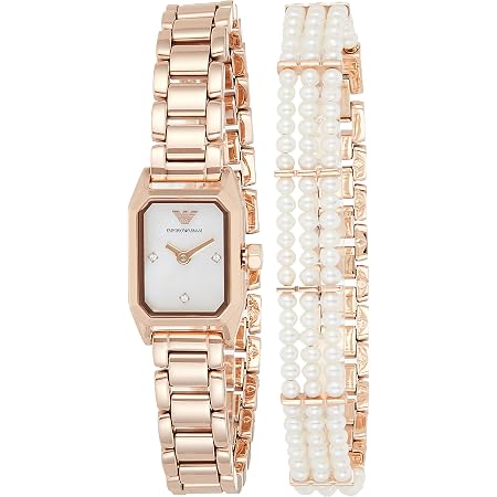 Emporio Armani Orologio da Donna a Due Sfere in Acciaio Color Oro Rosa,  AR11323 : Amazon.it: Orologi