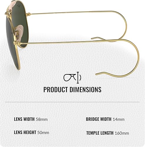 Miniatura 4 de Ray-Ban RB3030 OUTDOORSMAN I Pilot - Gafas de sol en forma de piloto para hombres y mujeres con kit oficial de gafas RAYBAN