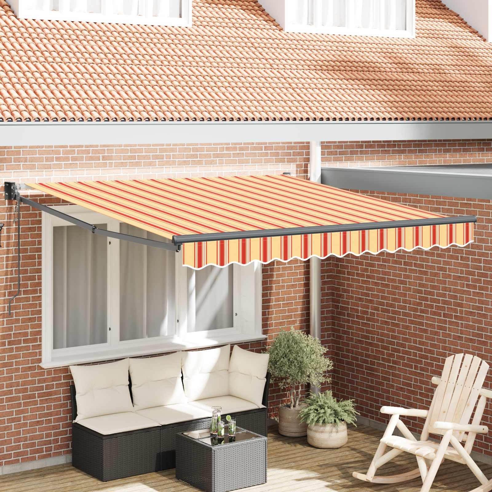 Auvent rétractable résout le problème du soleil brûlant sur la terrasse