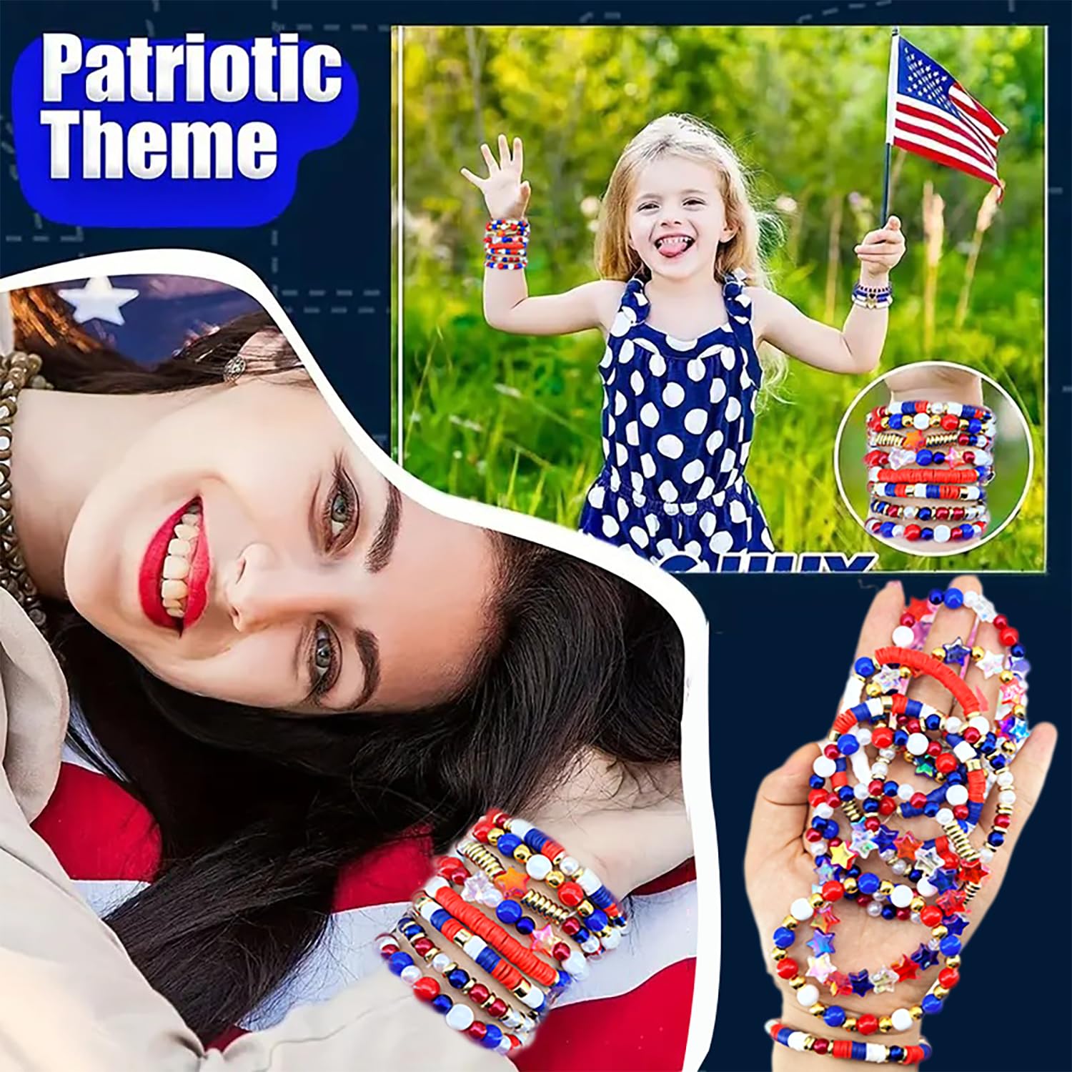 SUNNYCLUE 1 Boîte DIY 6 Ensebles De Bracelets De Plage D'Été - Kit De Fabrication De Bracelets