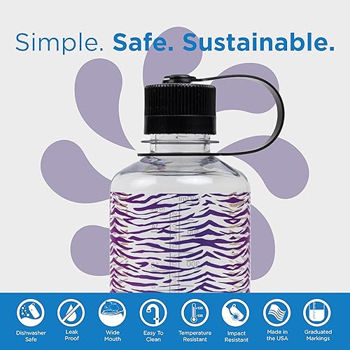 Miniatura 2 de Nalgene Sustain Tritan - Botella de agua sin BPA hecha con material derivado del 50% de residuos plásticos, 16 onzas, boca estrecha