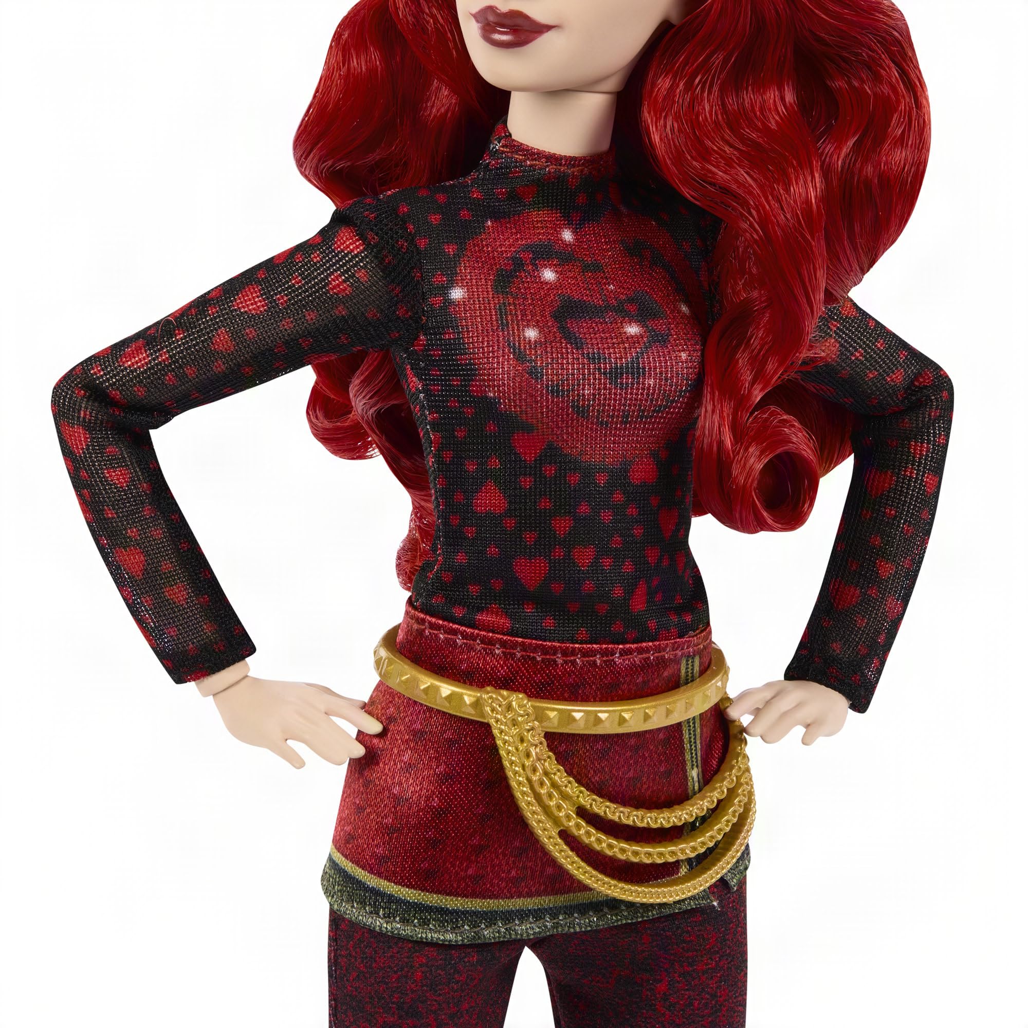 Mattel Disney Descendants: Wicked Wonderland Red y MAX Muñecas Fashion | Set de 2 muñecas fashion Red y Max, ropa intercambiable, incluye gato y reloj de bolsillo, JMP50