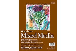 Strathmore Mixed Media Vellum Paper Pad 9"X12"-15 Sheets-62462109, White
